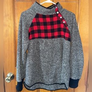 Fall Buffalo Plaid Sweater